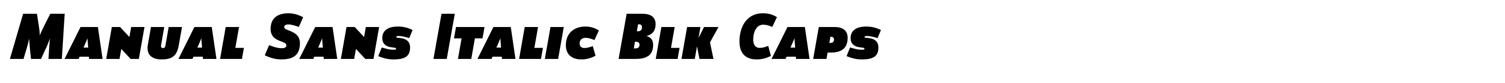 Manual Sans Italic Blk Caps